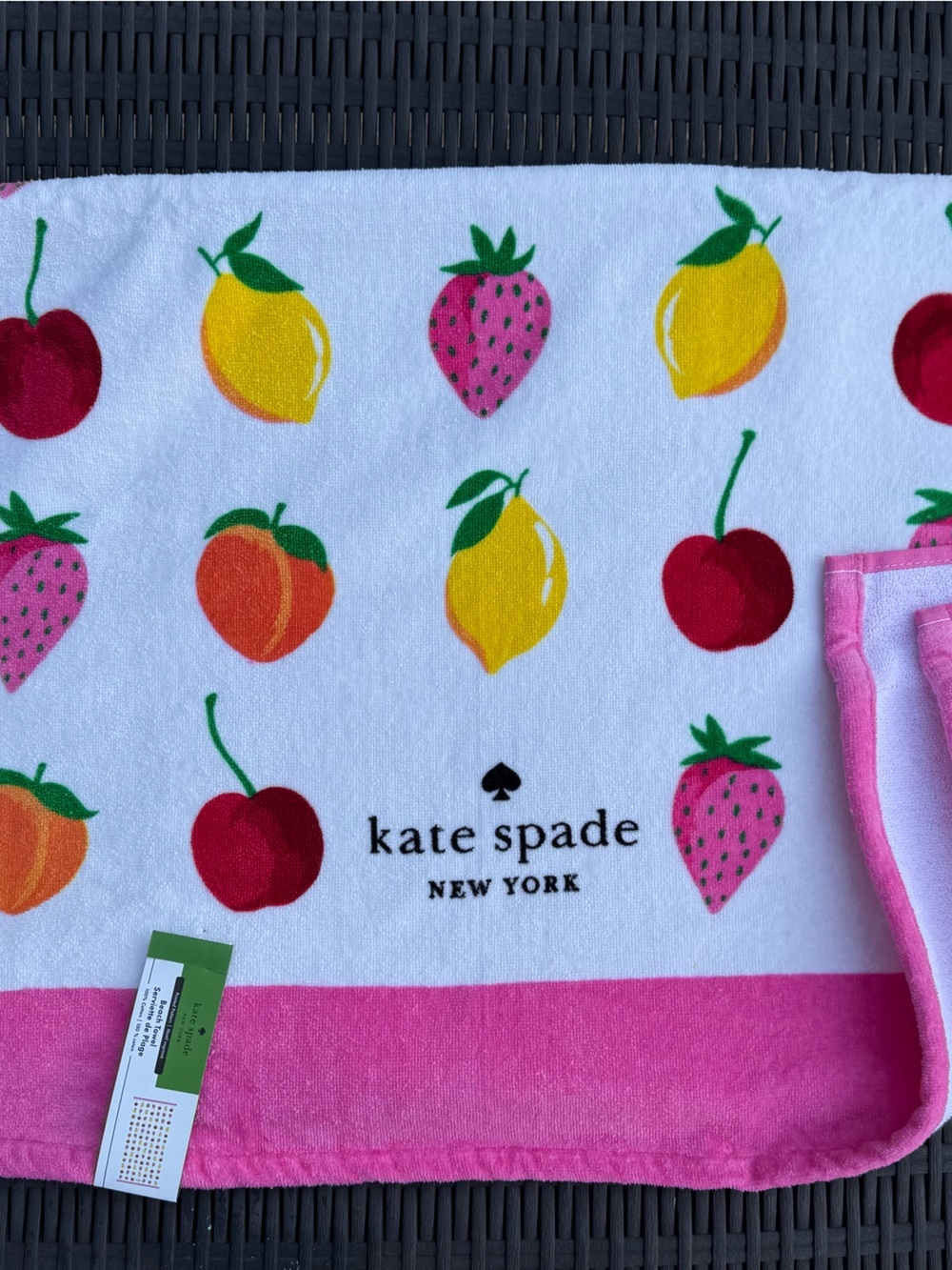 Kate Spade 100% Cotton Pool Beach Towel 36"x 72" - Picture 4 of 7